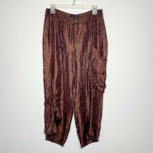 Dominique de Section Pants Brown Iridescent Cargo